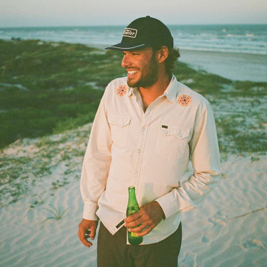 Crosscut Deluxe Snapshirt - Beach Blooms