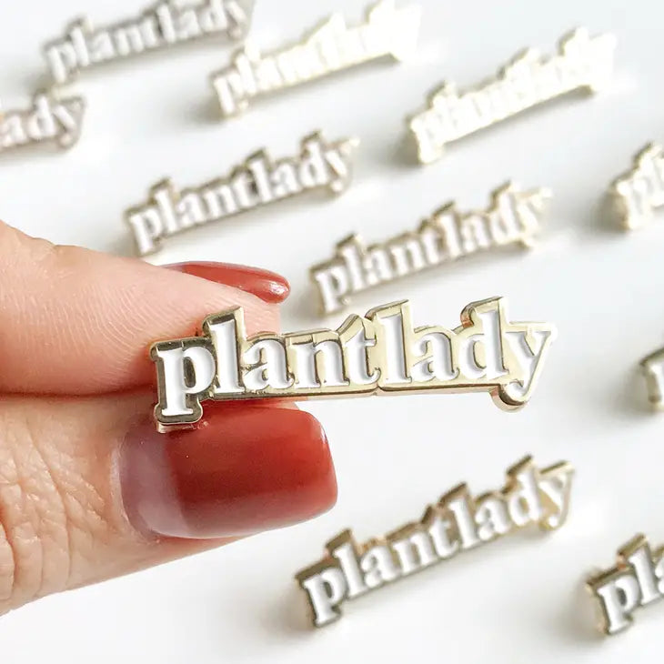 Plant Lady Enamel Pin