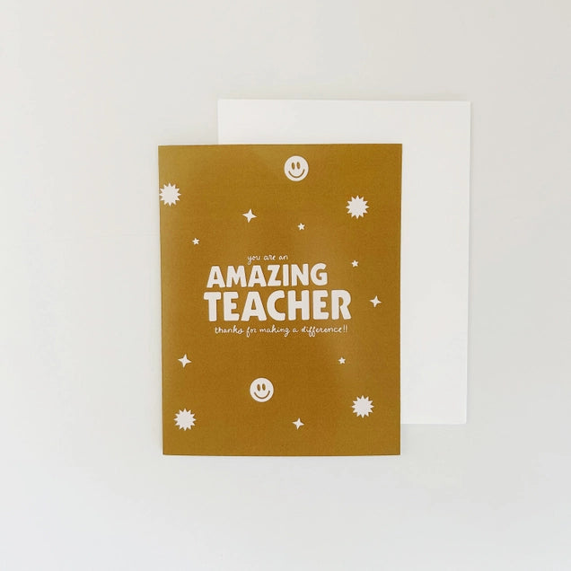 Teacher Appreciation Card