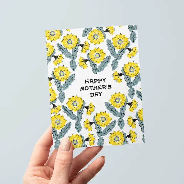 Orchid Cactus Mother's Day Card