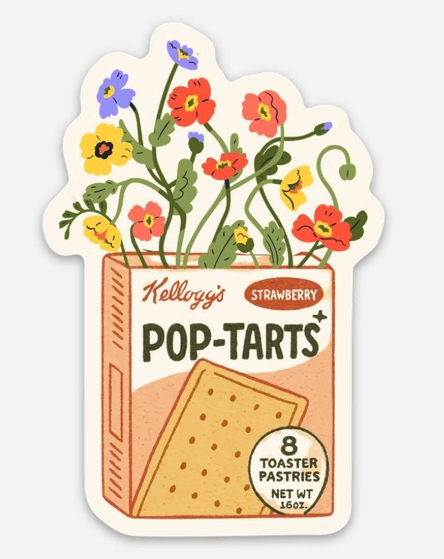 Pop-Tarts Flower Box Sticker