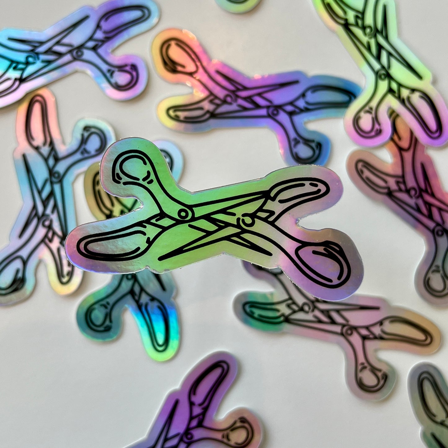 Scissors Tattoo Sticker