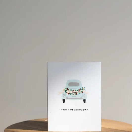 Happy Wedding Day Car Card