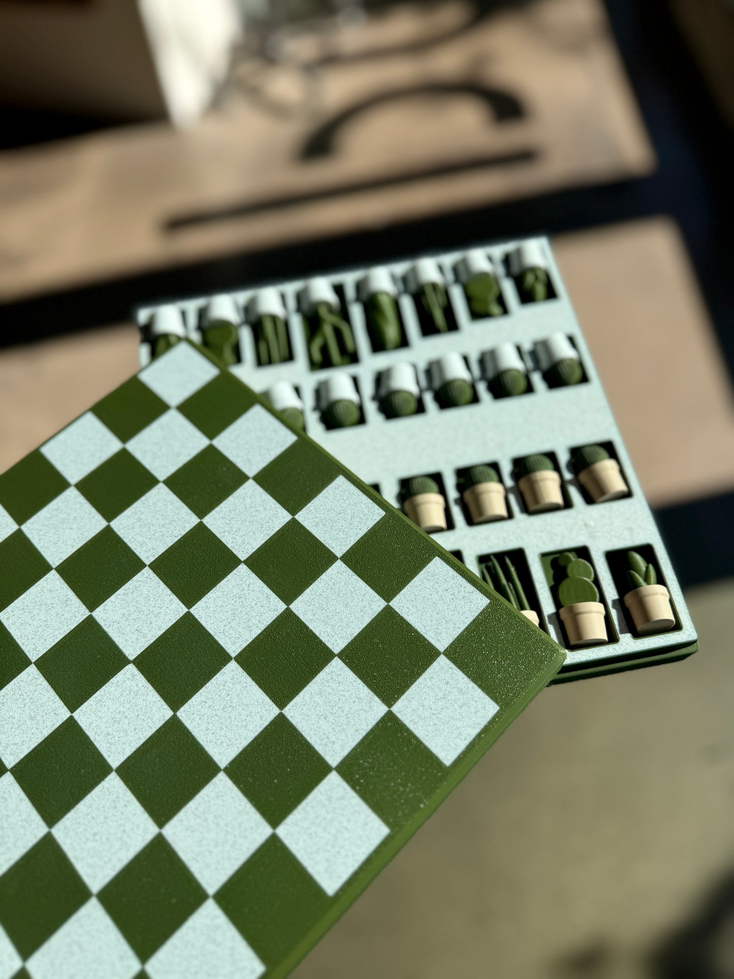 Cacti Travel Chess Board