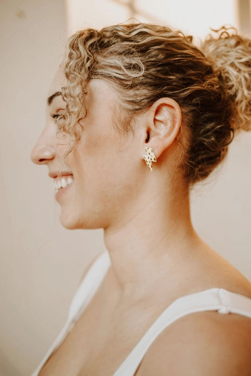 Mini Lightning Bolt Studs