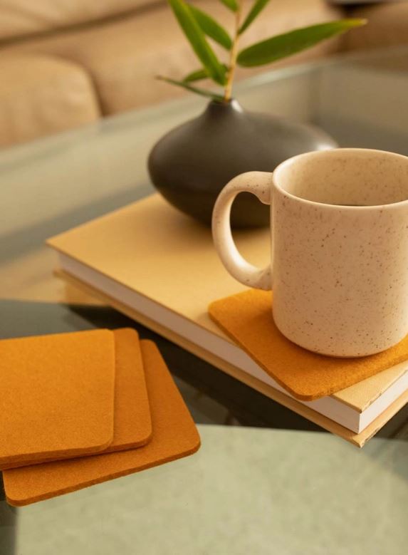 Bierfilzl Merino Wool Felt Coasters - set of 4