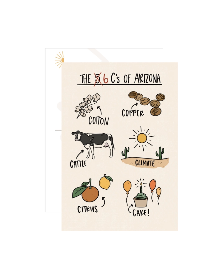 Arizona Cake Post Card