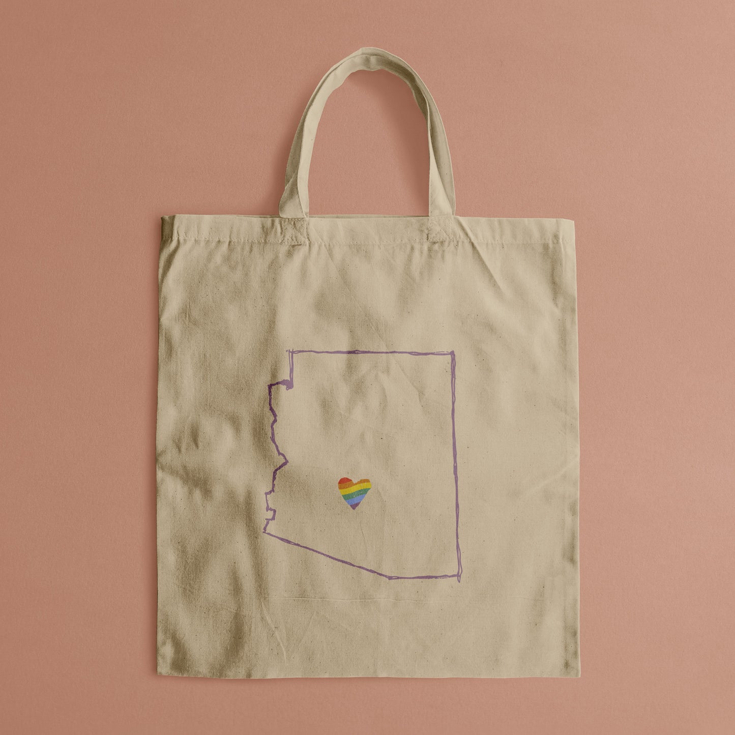 AZ Love PRIDE Outline Tote