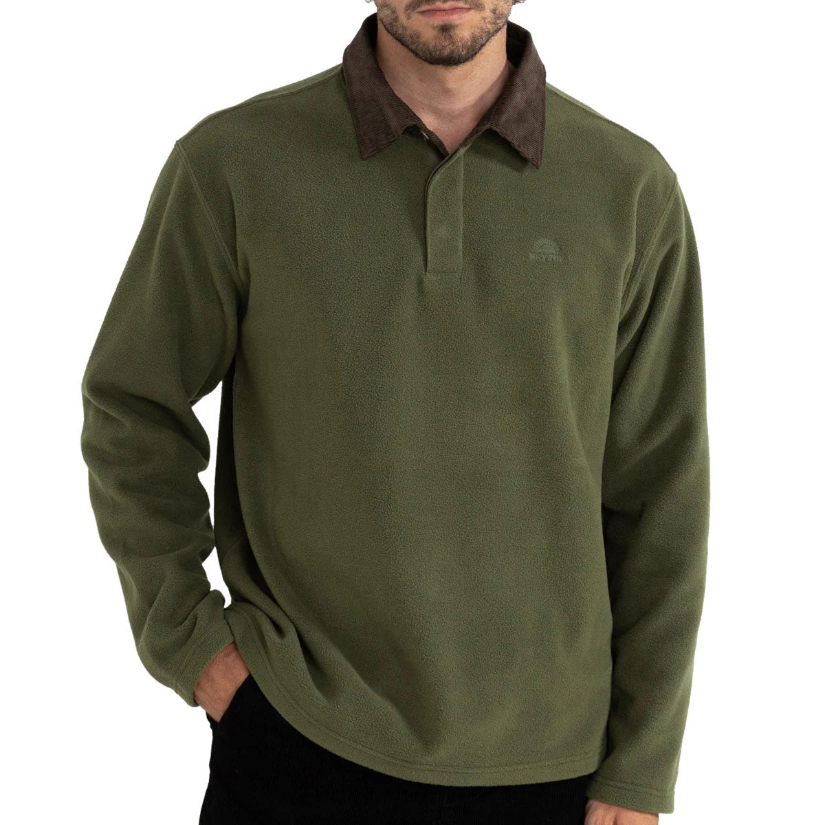 Awake Polar Fleece Polo Natural