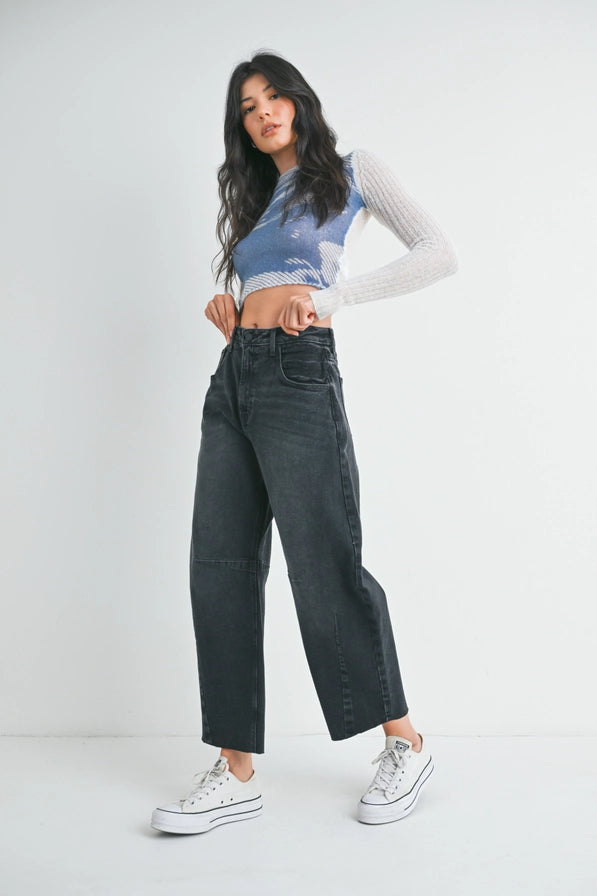 Barrel Jean with Seams