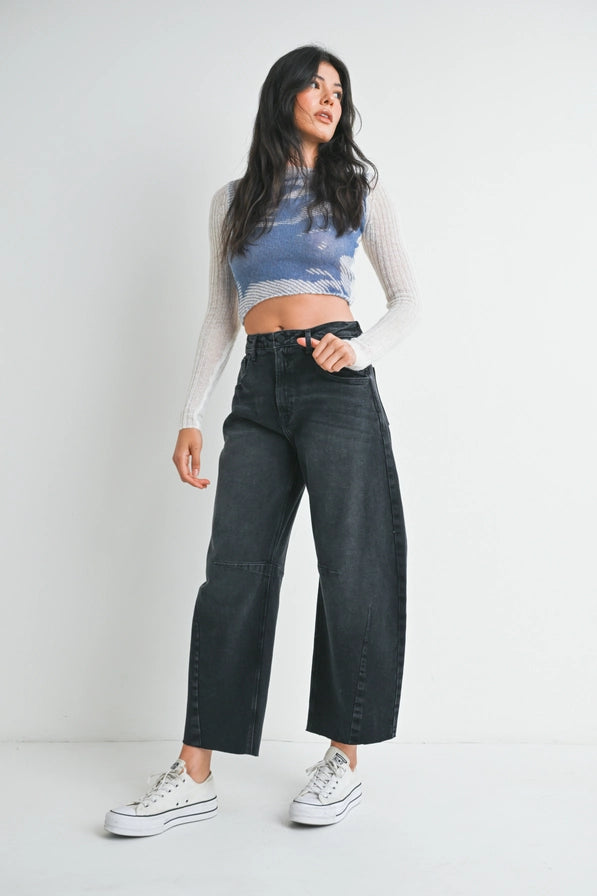 Barrel Jean with Seams