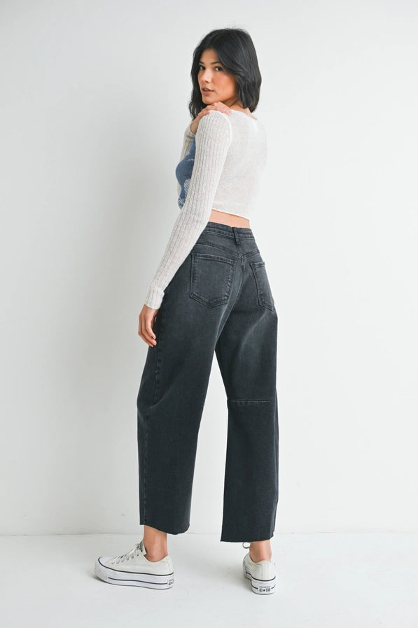 Barrel Jean with Seams