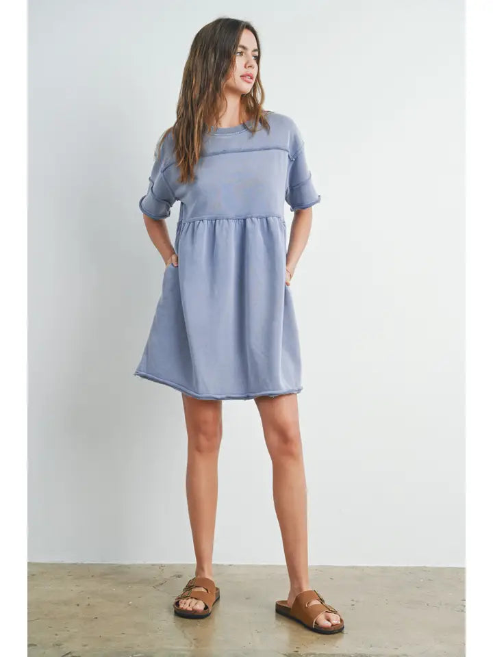 Blueberry Short Sleeve Dress