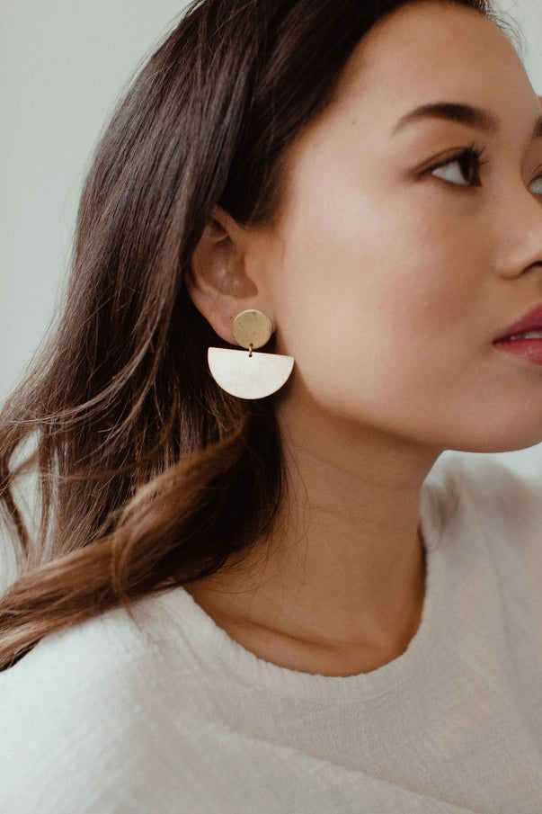 Brass Earrings No. 5