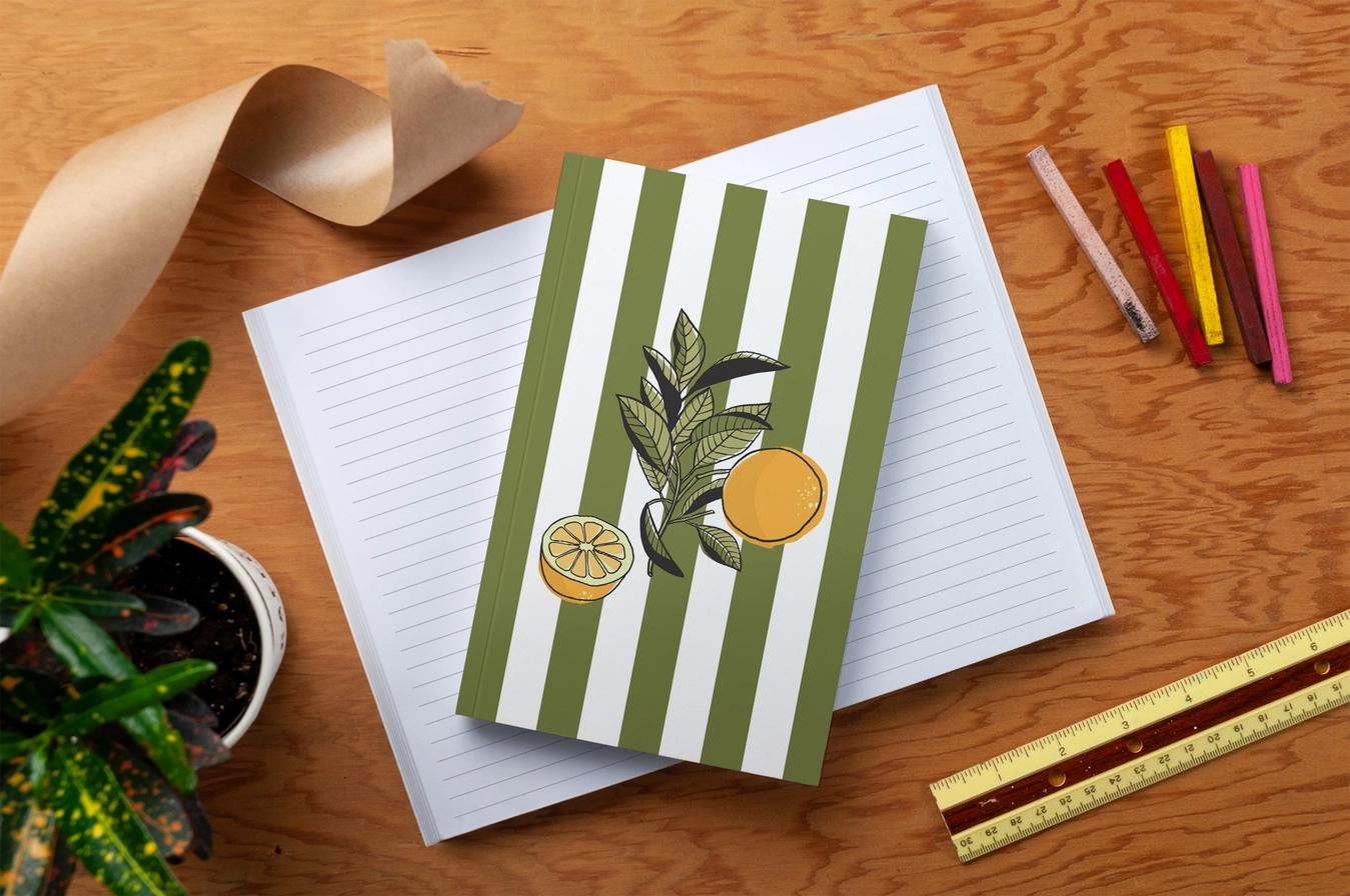 Cabana Oranges Layflat Notebook