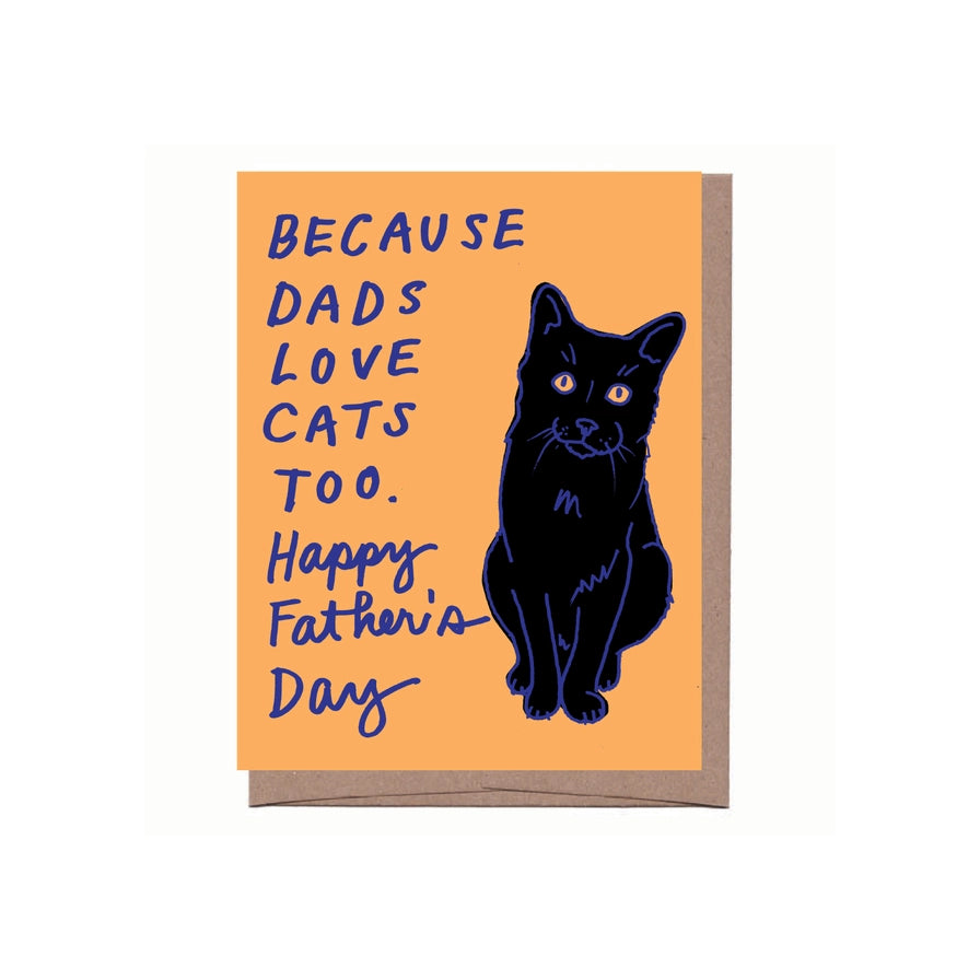 Cat Dad Father's Day card