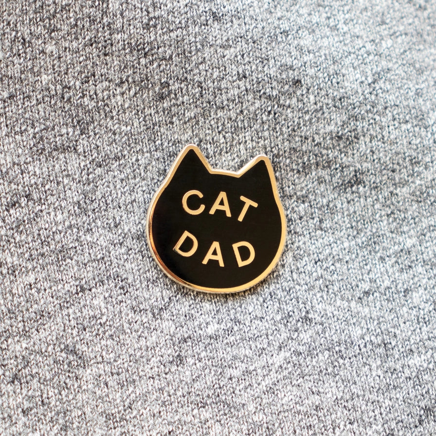 Cat Dad Enamel Pin