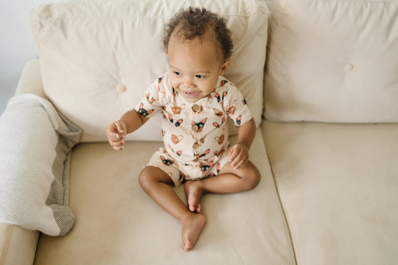 Chihuahua Organic Cotton Short Sleeve Romper