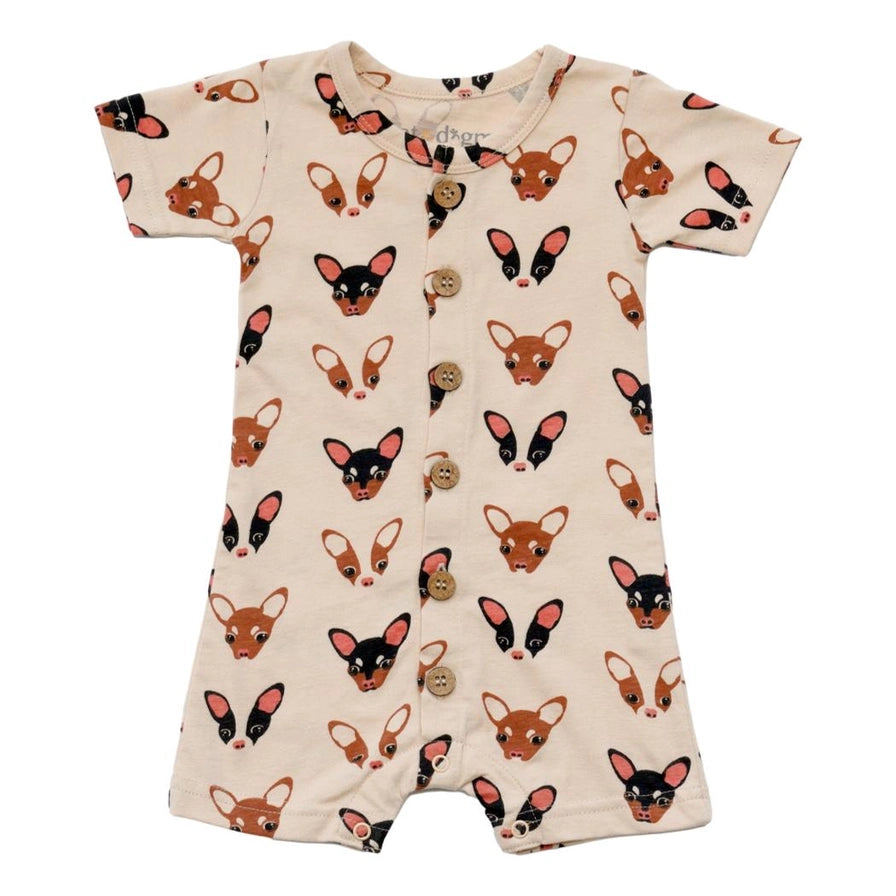 Chihuahua Organic Cotton Short Sleeve Romper