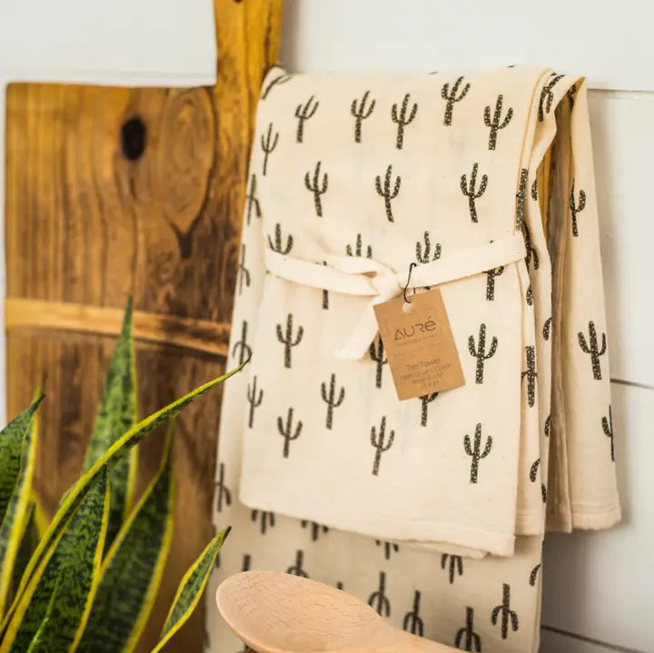 Cotton Saguaro Tea Towel