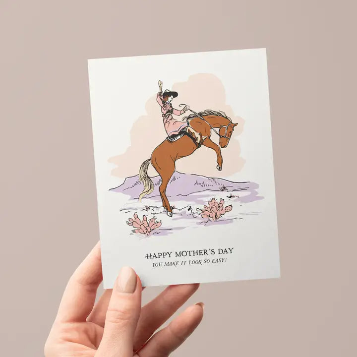 Cowgirl Mother's Day Greeting Card