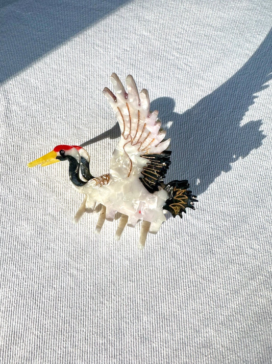 Crane Bird Claw Clip