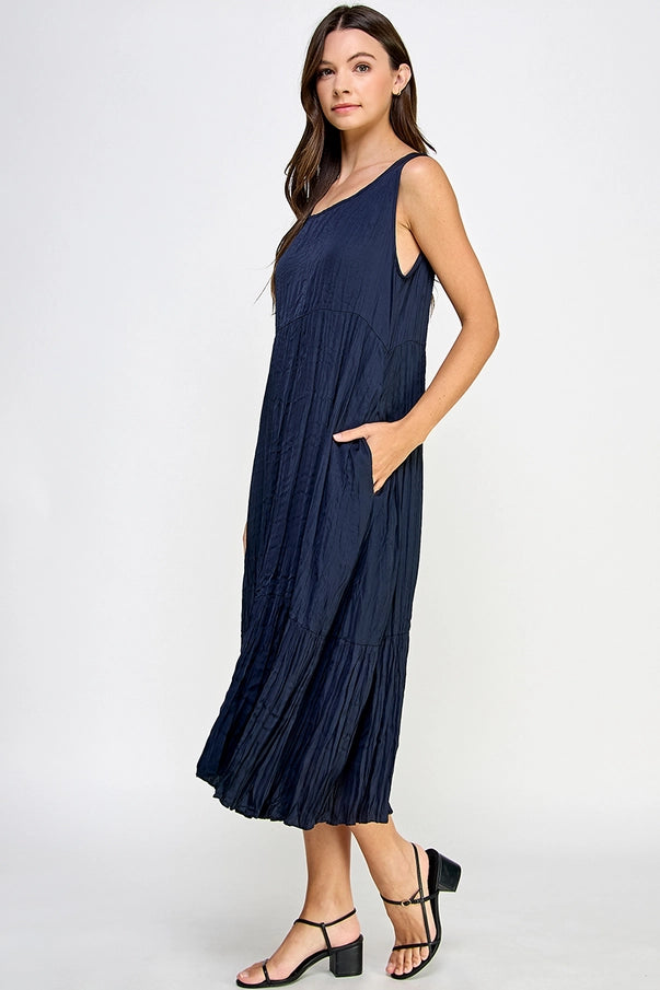Crinkle Tank Dress