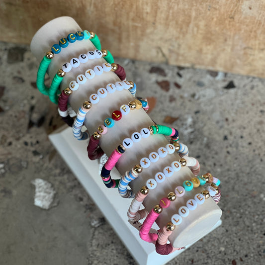 Vinyl Say It Bracelet