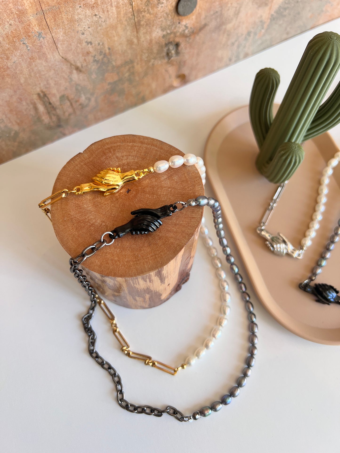 Clutching Pearls Necklace