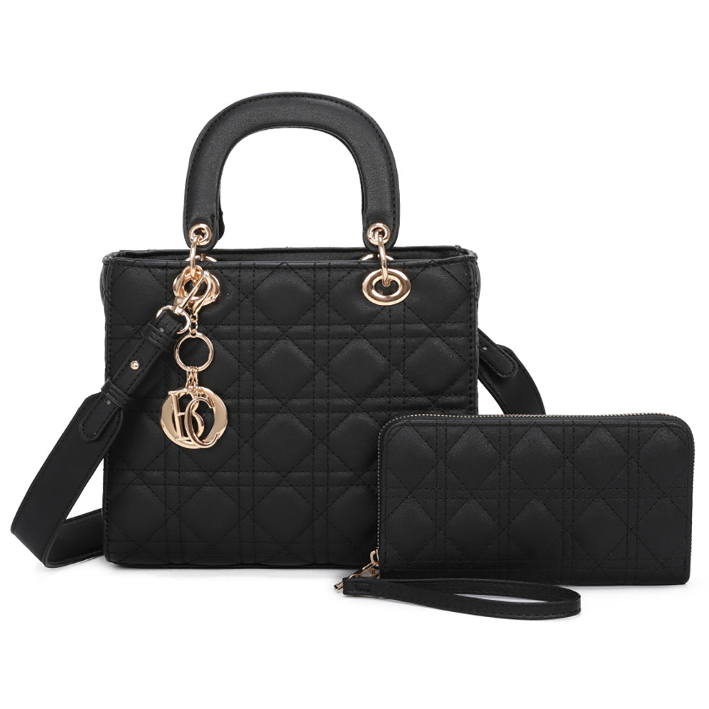 Quilted Top Handle 2-in-1 Satchel