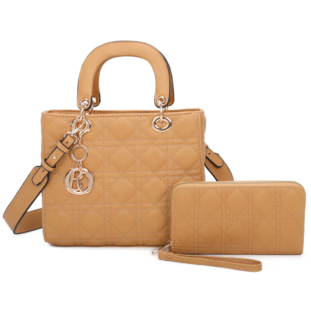 Quilted Top Handle 2-in-1 Satchel