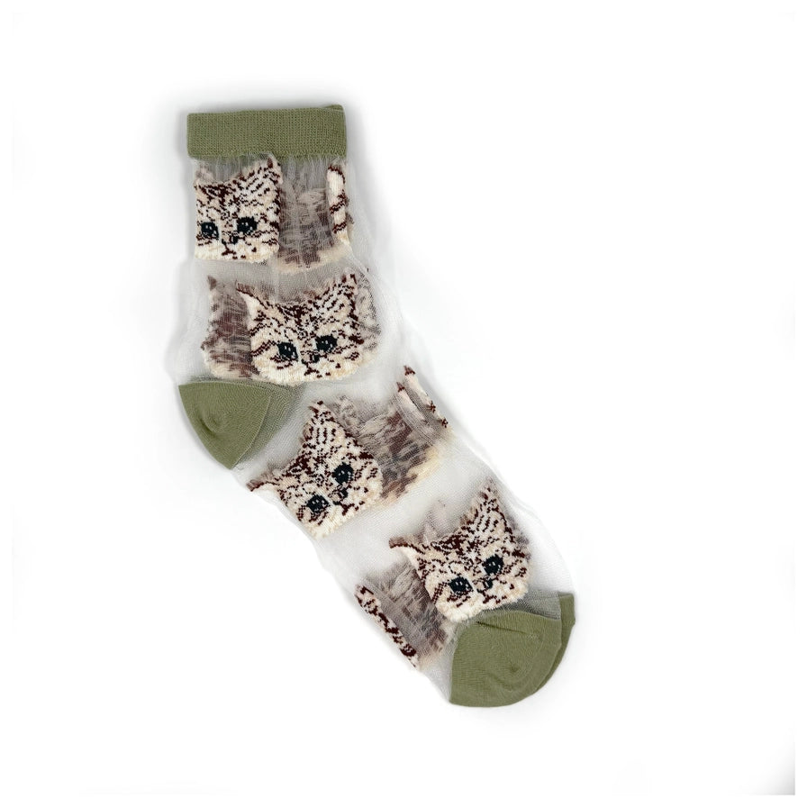 Cat Mesh Socks