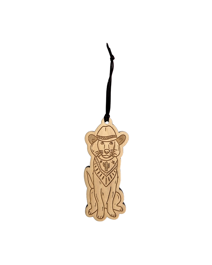 Deputy Dog Wood Ornament