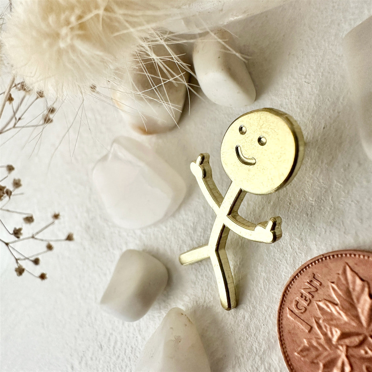 Disgruntled Citizen Stickman Enamel Pin