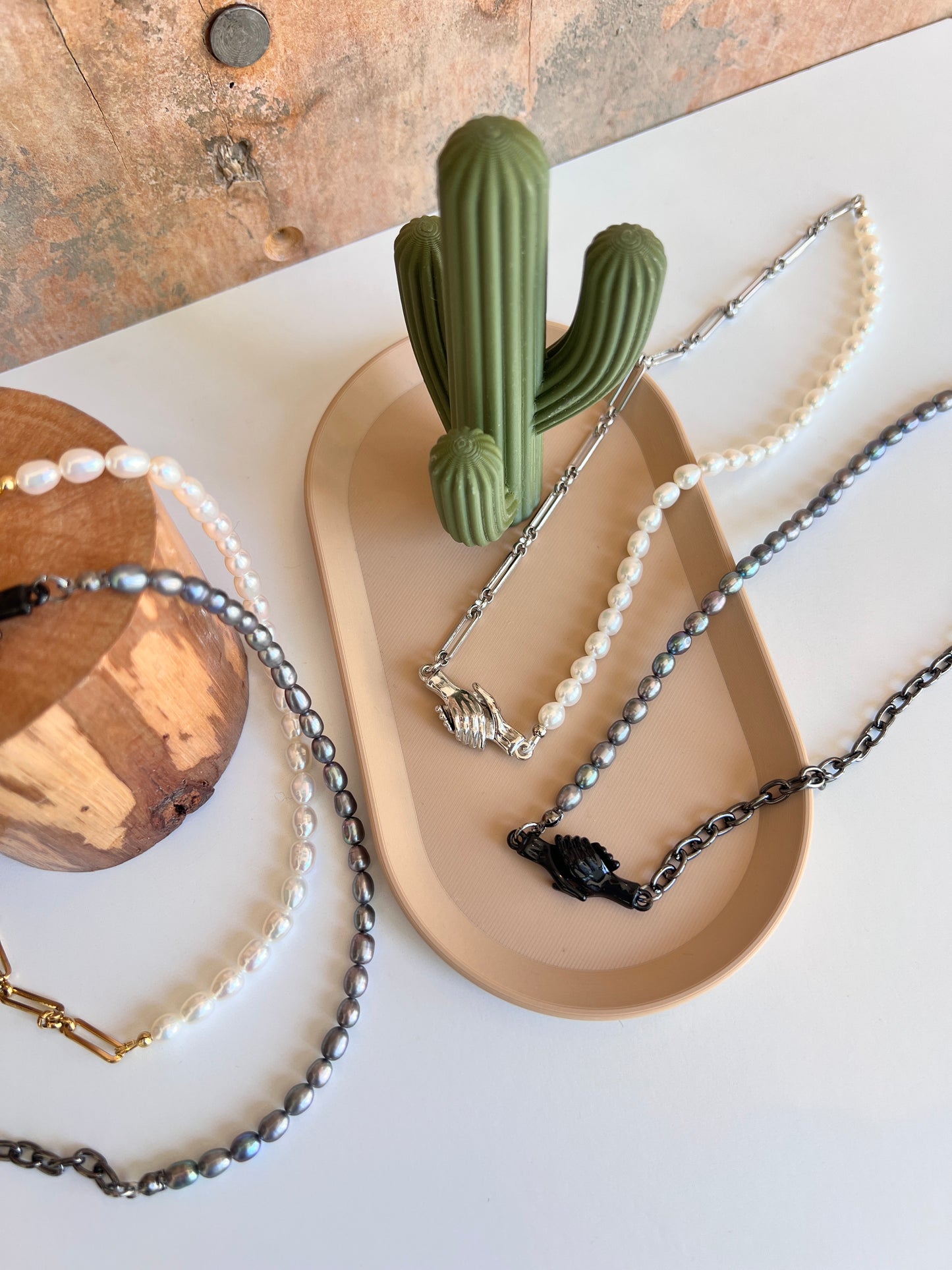 Clutching Pearls Necklace
