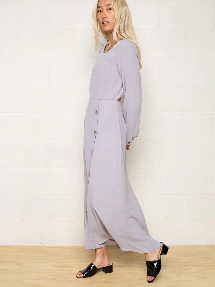 Earthy Dress - Cool Gray