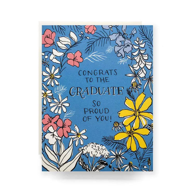 Floral Toile Graduate Greeting Card