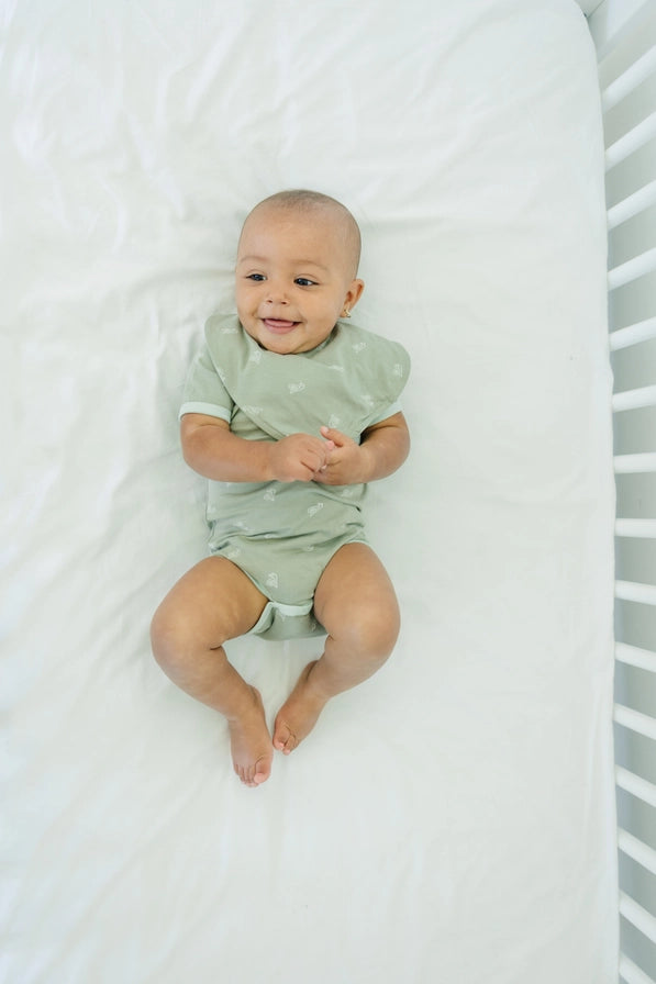 Freshwater Snail Organic Cotton Short Sleeve Bodysuit