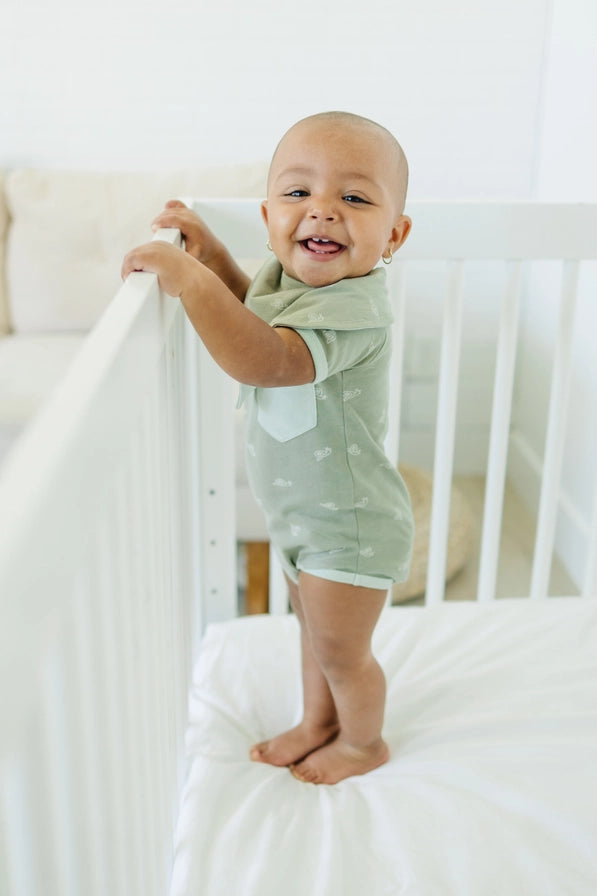 Freshwater Snail Organic Cotton Short Sleeve Bodysuit