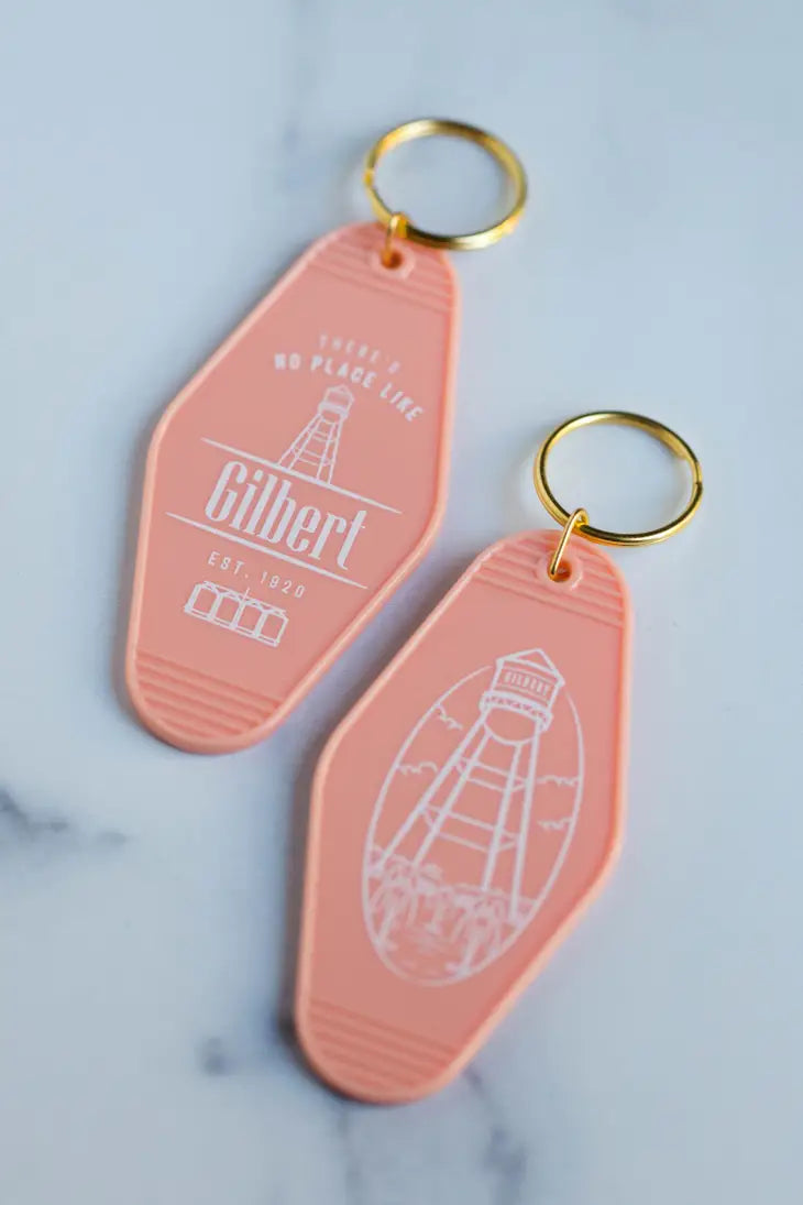 Gilbert Hotel Keychain - Peach