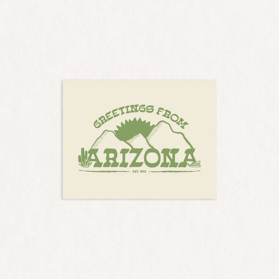 Greetings from Arizona Greeting Card