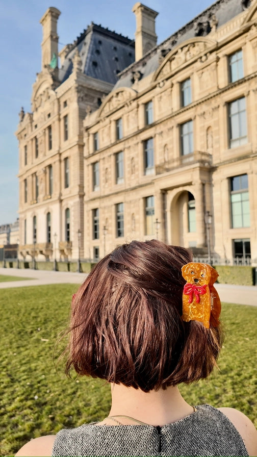 Golden Doodle Puppy Claw Clip