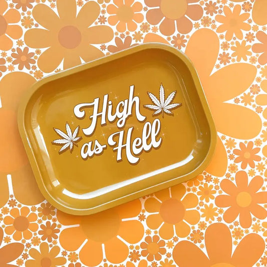 High As Hell Metal Tray