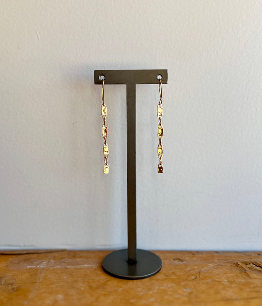 Crescent Moon Dangle Earrings