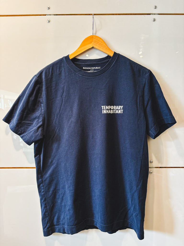 Logo navy s/s tee - upcycled