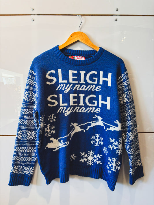 Sleigh My Name sweater- vintage