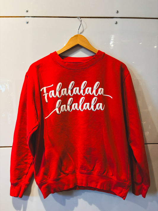Fa La La red holiday crewneck - vintage