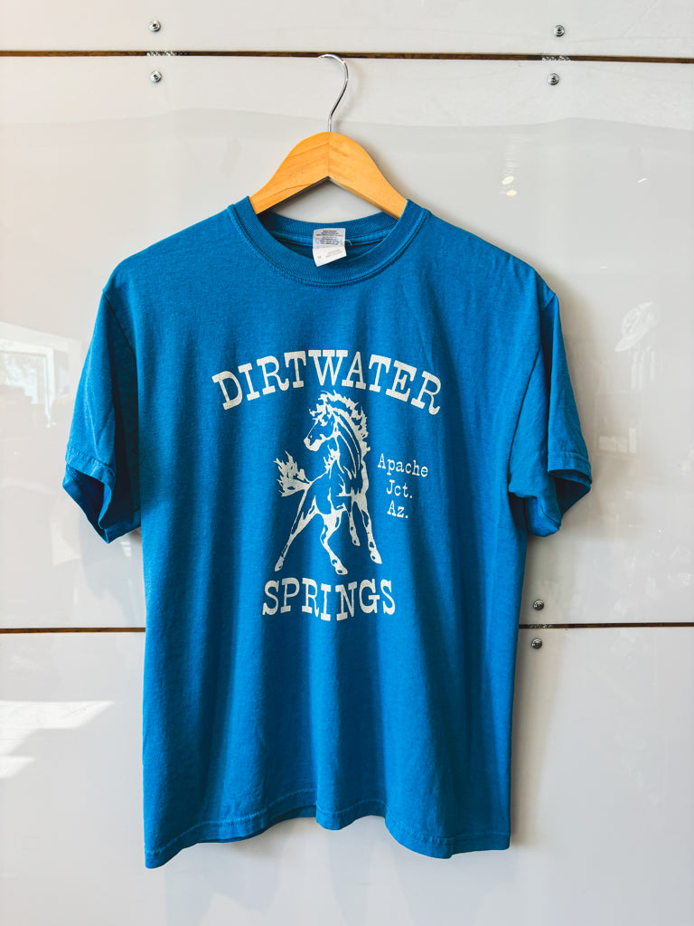 Dirtwater Apache Junction AZ Turquoise Tee - vintage