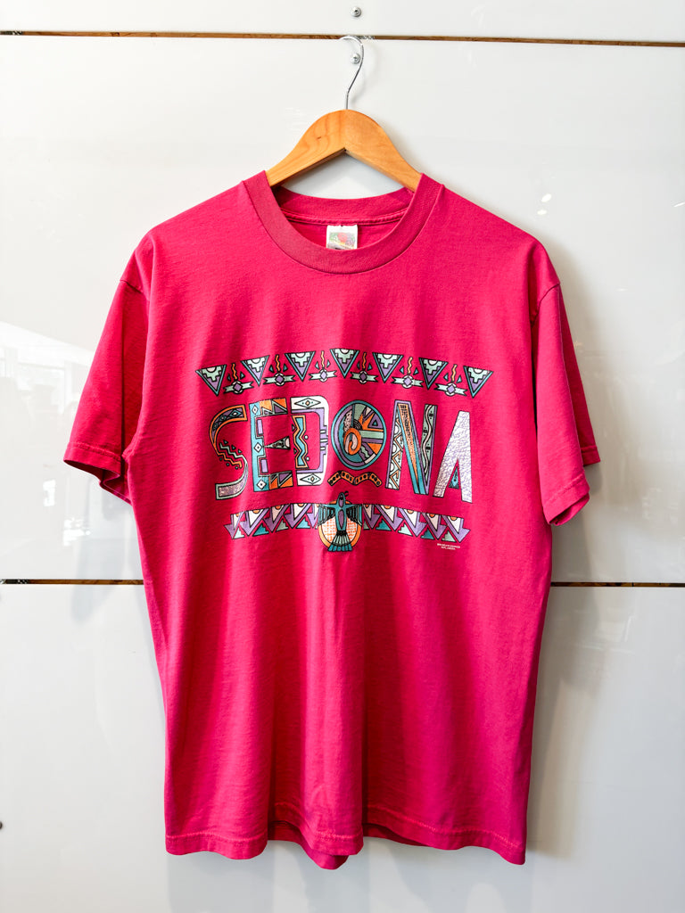 90s Sedona bright pink tee - vintage