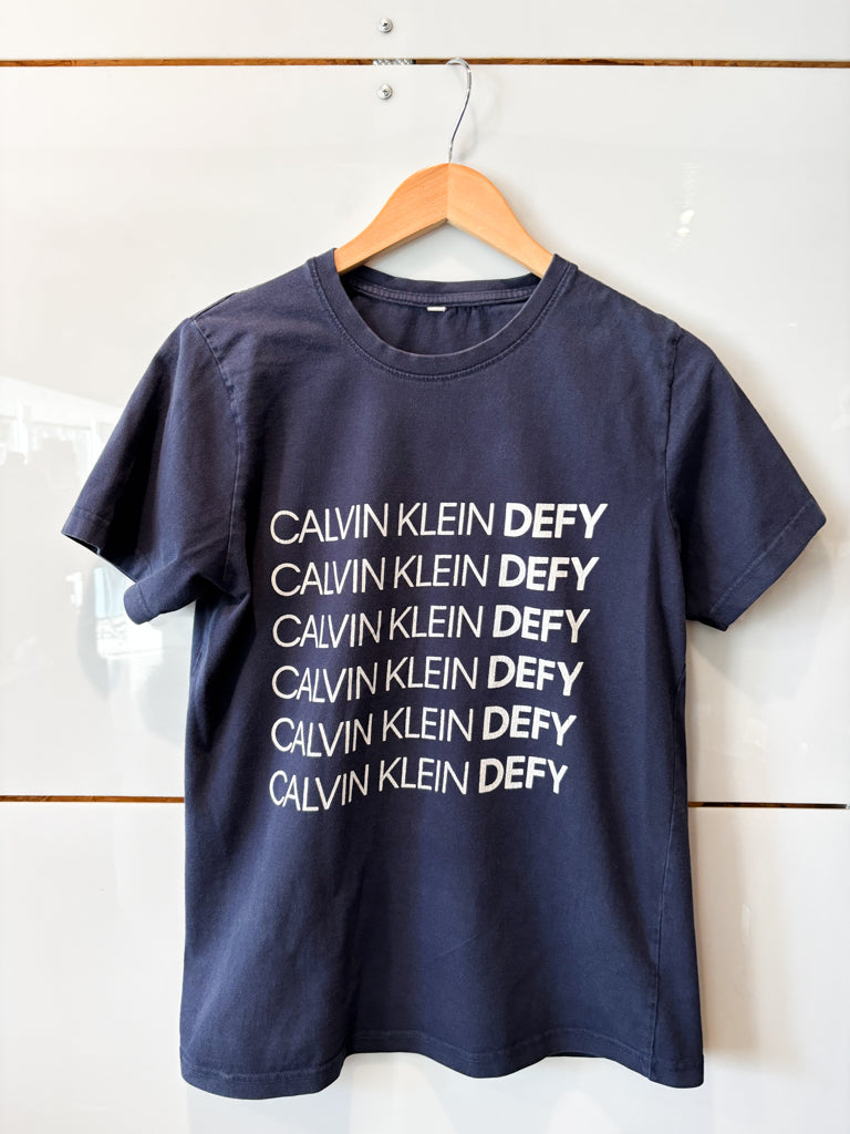 Calvin Klein Defy navy tee - pre-loved